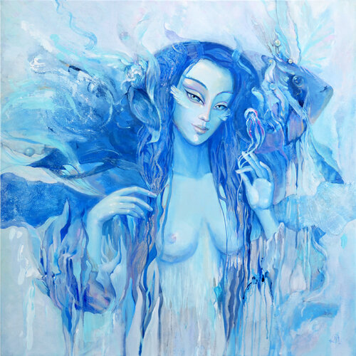 Mystery of the Ocean by Marina ORREA, Painting for Sale on Singulart