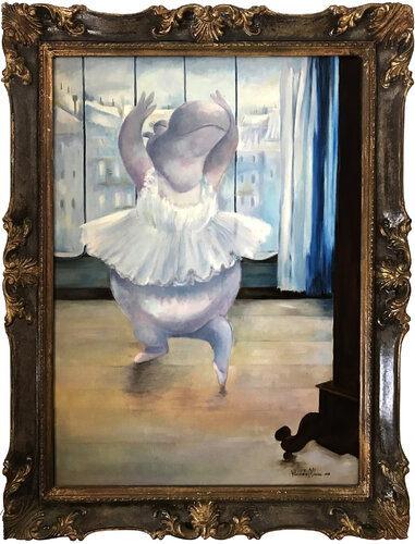 Quasi come una ballerina di Degas von Alessandro Marini, Malerei kaufen auf Singulart