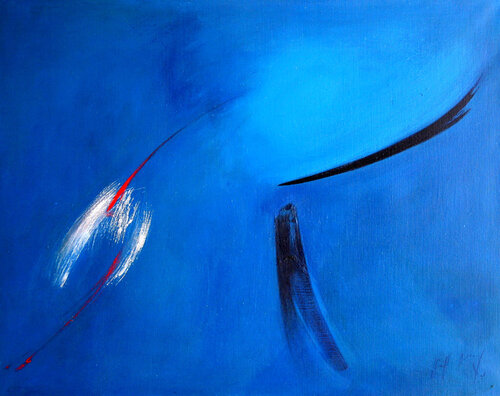 Hommage à Albert Camus van Mireille Berrard, Schilderij te koop op Singulart