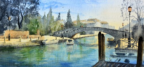 Venice cityscape #2 17x36 cm 2019 Nenad Kojić