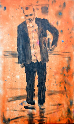Clan biblioteke 50x30cm 2024 van Nenad Kojić, Schilderij te koop op Singulart