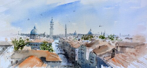 Peaks of Venice Italy horizontal 17x36 cm 2020 Nenad Kojić