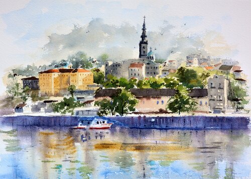 Vignete of old Belgrade 25x36cm 2020 Nenad Kojić