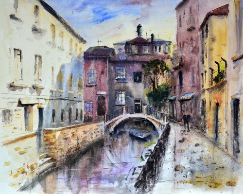 Shadows and sun of Venice Italy 40x50 cm 2021 Nenad Kojić