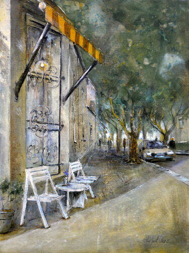 Vracar street corner Belgrade 30x40cm 2025 by Nenad Kojić, Painting for Sale on Singulart