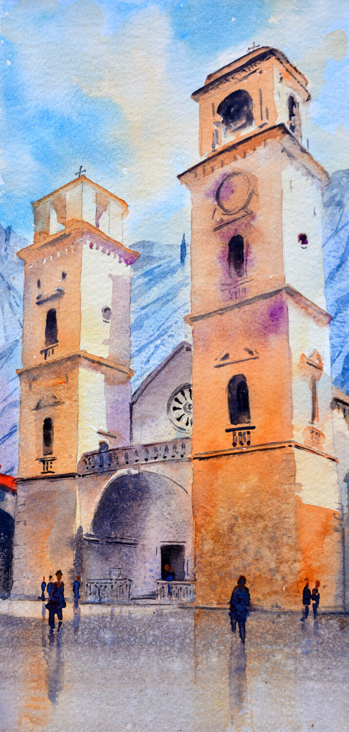St. Tripun katedrale Kotor Montenegro 17x36cm 2019 Nenad Kojić