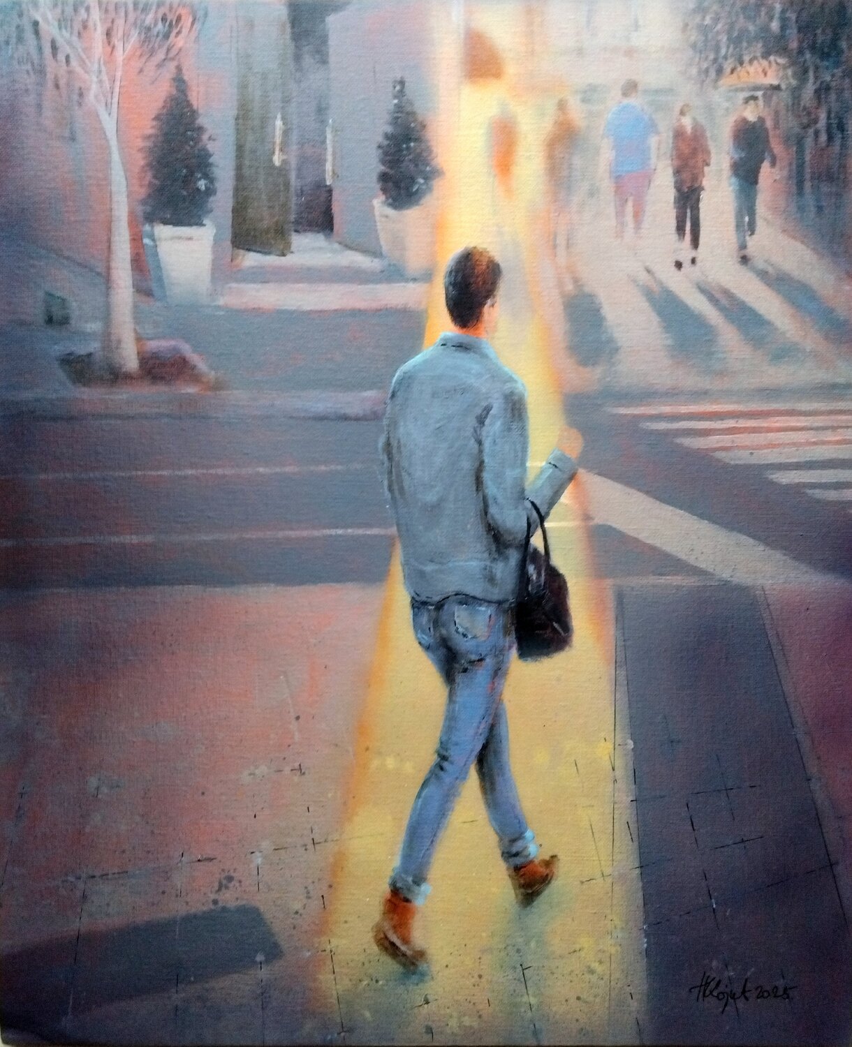 Balkan-devojka, Belgrade 45x55cm 2025 Nenad Kojić
