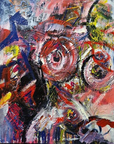 Akt- alles im Fluss von Petra Kohns-Merges, Malerei kaufen auf Singulart