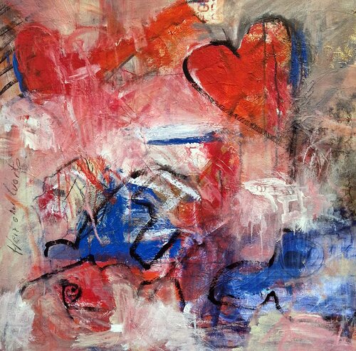 Herz ohne Worte von Petra Kohns-Merges, Malerei kaufen auf Singulart