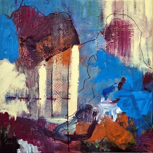 Ge-SCHICHT-en 1 di Petra Kohns-Merges, Pittura in vendita su Singulart