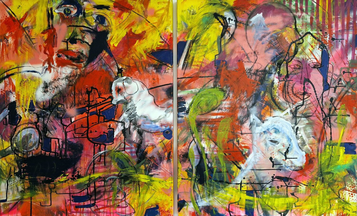Traumwelt (Diptychon) Petra Kohns-Merges