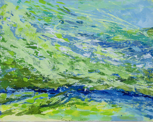 Serene Cascade par Di Della Pace, Peinture en vente sur Singulart