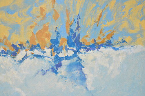 Golden Waves par Di Della Pace, Peinture en vente sur Singulart