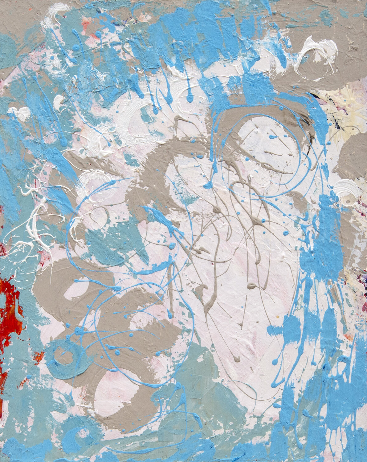 Fragments of the sky di Di Della Pace (2018): Pittura a Acrilico su Tessuto  - Singulart, image size:1191x1500