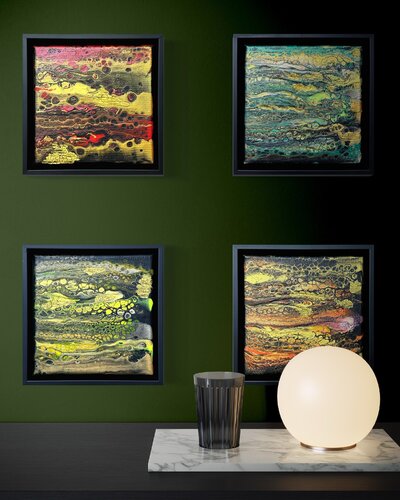 FOUR ELEMENTS - Quadriptych di Maja Weller, Pittura in vendita su Singulart