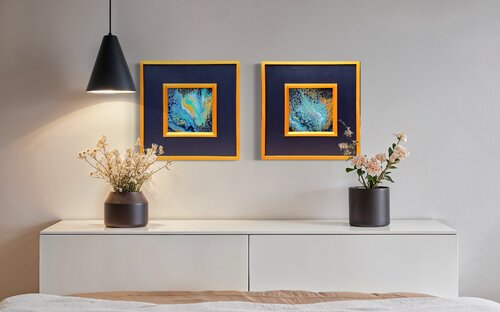 Diptych WHISPERS BEYOND von Maja Weller, Malerei kaufen auf Singulart