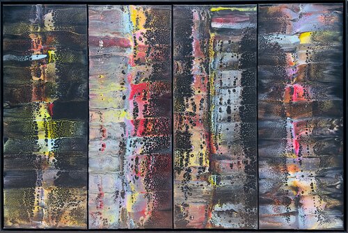 READY or NOT - Quadriptych by Maja Weller, Painting for Sale on Singulart