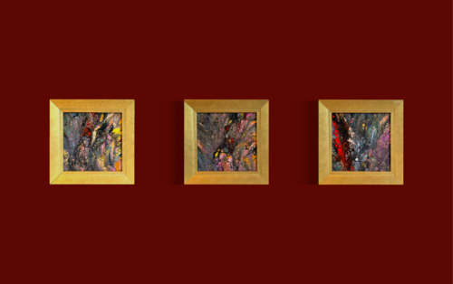 FRAGMENTED CONTINUUM - DARK STRATA par Maja Weller, Peinture en vente sur Singulart