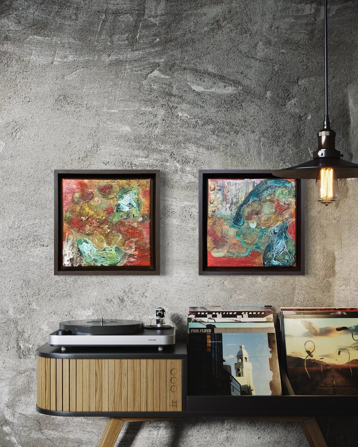 Diptych - Healing Waters - Renewal and Rejuvenation Maja Weller Originalgemälde zu verkaufen
