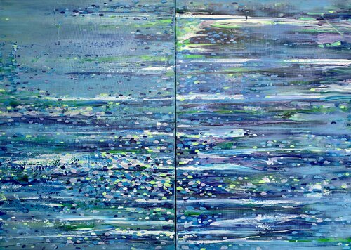 Blue Tapestry by Iva Urban, Painting for Sale on Singulart