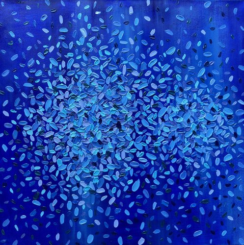 Blue Accent van Iva Urban, Schilderij te koop op Singulart