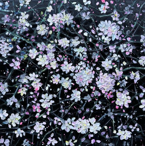Midnight Blossom von Iva Urban, Malerei kaufen auf Singulart