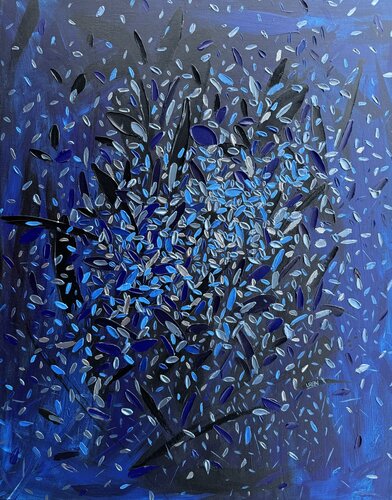 Blue Illusion van Iva Urban, Schilderij te koop op Singulart