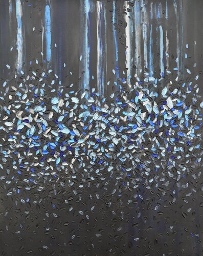 Echoes in Blue by Iva Urban, Painting for Sale on Singulart