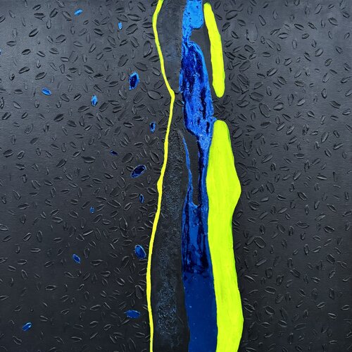 Light Rift III by Iva Urban (2025) : Painting Acrylic, Gilding on ...