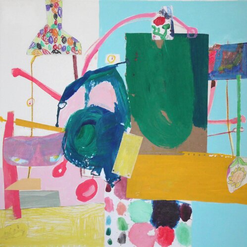 Smartie-Schornstein und Tentakel di Claudette Griffiths, Pittura in vendita su Singulart