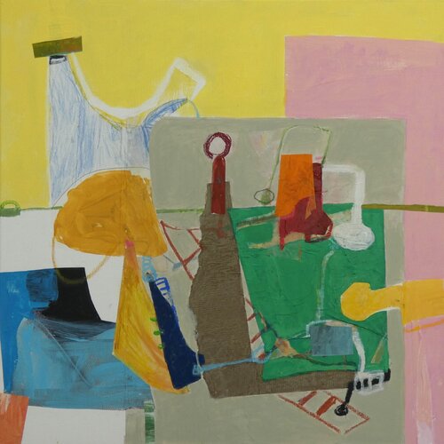 Terrasse und Ausruhtag di Claudette Griffiths, Pittura in vendita su Singulart