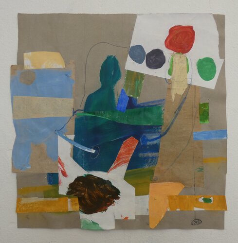 The Blue Boat by Claudette Griffiths, 종이 for Sale on Singulart