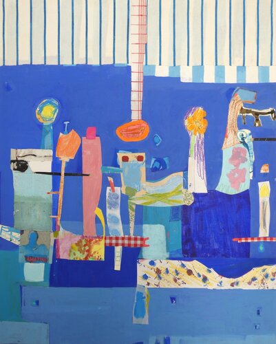 Pink Lipstick and Other Things on Stage von Claudette Griffiths, Malerei kaufen auf Singulart