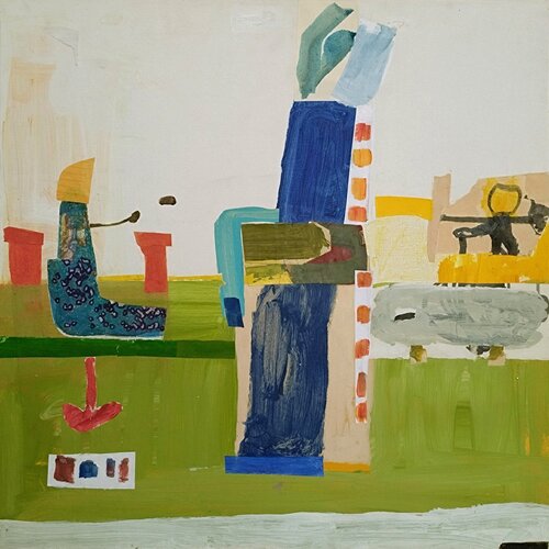 Der Hafenmeister von Pertolzhofen di Claudette Griffiths, Pittura in vendita su Singulart