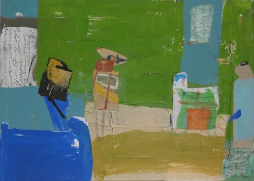 Am Hafen Cafe´´ by Claudette Griffiths, Painting for Sale on Singulart