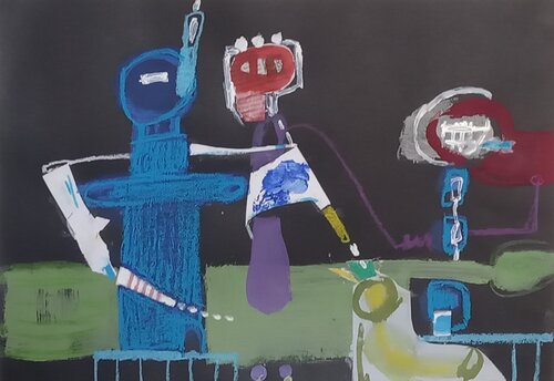 Tanz mit mir van Claudette Griffiths, Schilderij te koop op Singulart