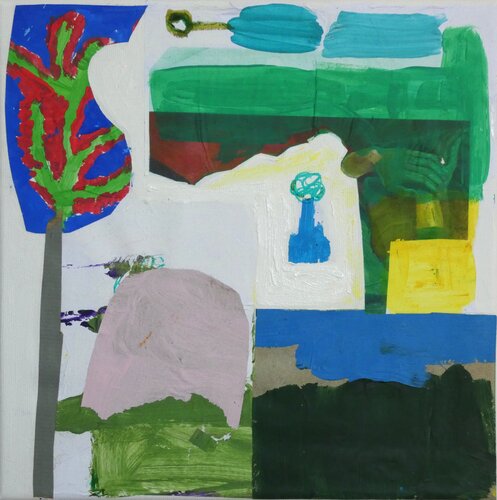 Landschaft 1 mit Baum von Claudette Griffiths, Malerei kaufen auf Singulart
