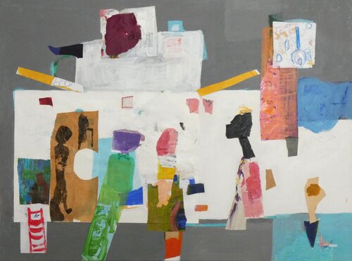 Visual Notes 3 und der Puppenspieler di Claudette Griffiths, Pittura in vendita su Singulart
