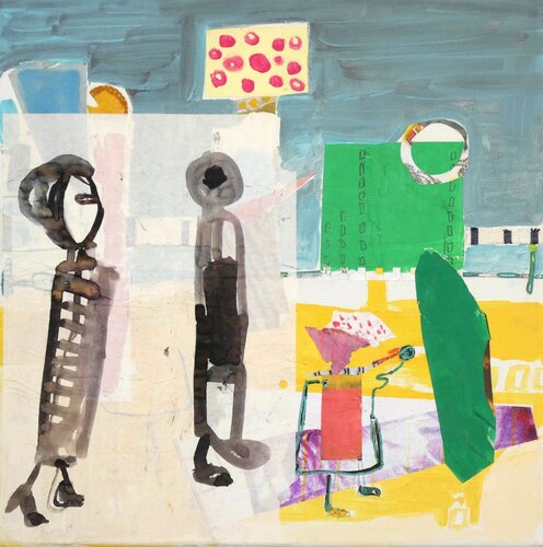Visual Notes 6 and Dark Moments van Claudette Griffiths, Schilderij te koop op Singulart