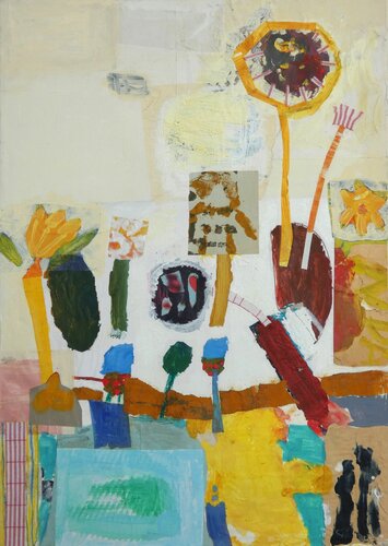 Blumen Beet von Claudette Griffiths, Malerei kaufen auf Singulart