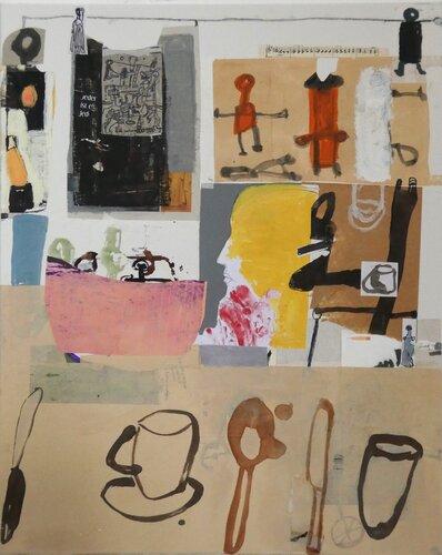 Visual Notes 15 Calming the Thoughts in Order to Eat in Silence by Claudette Griffiths, Painting for Sale on Singulart