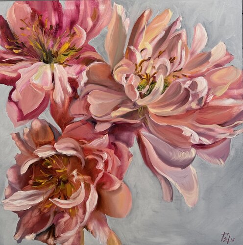 Peony by Elena Hromova, Painting for Sale on Singulart