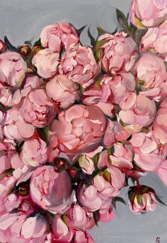 Peonie pink von Elena Hromova, Malerei kaufen auf Singulart