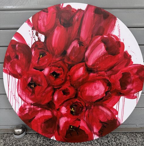 Love is in the air von Elena Hromova, Malerei kaufen auf Singulart