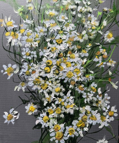 Daisies von Elena Hromova, Zeichnungen kaufen auf Singulart