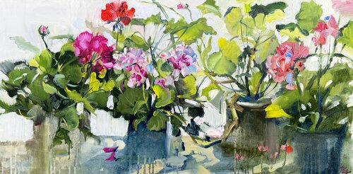 geranium von Elena Hromova, Zeichnungen kaufen auf Singulart
