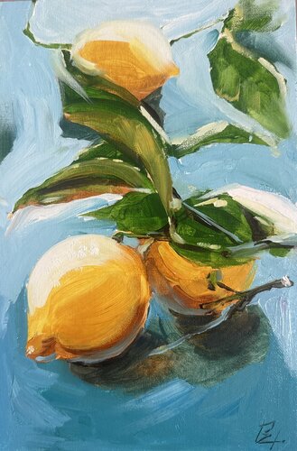 Limone by Elena Hromova, 紙の作品 for Sale on Singulart