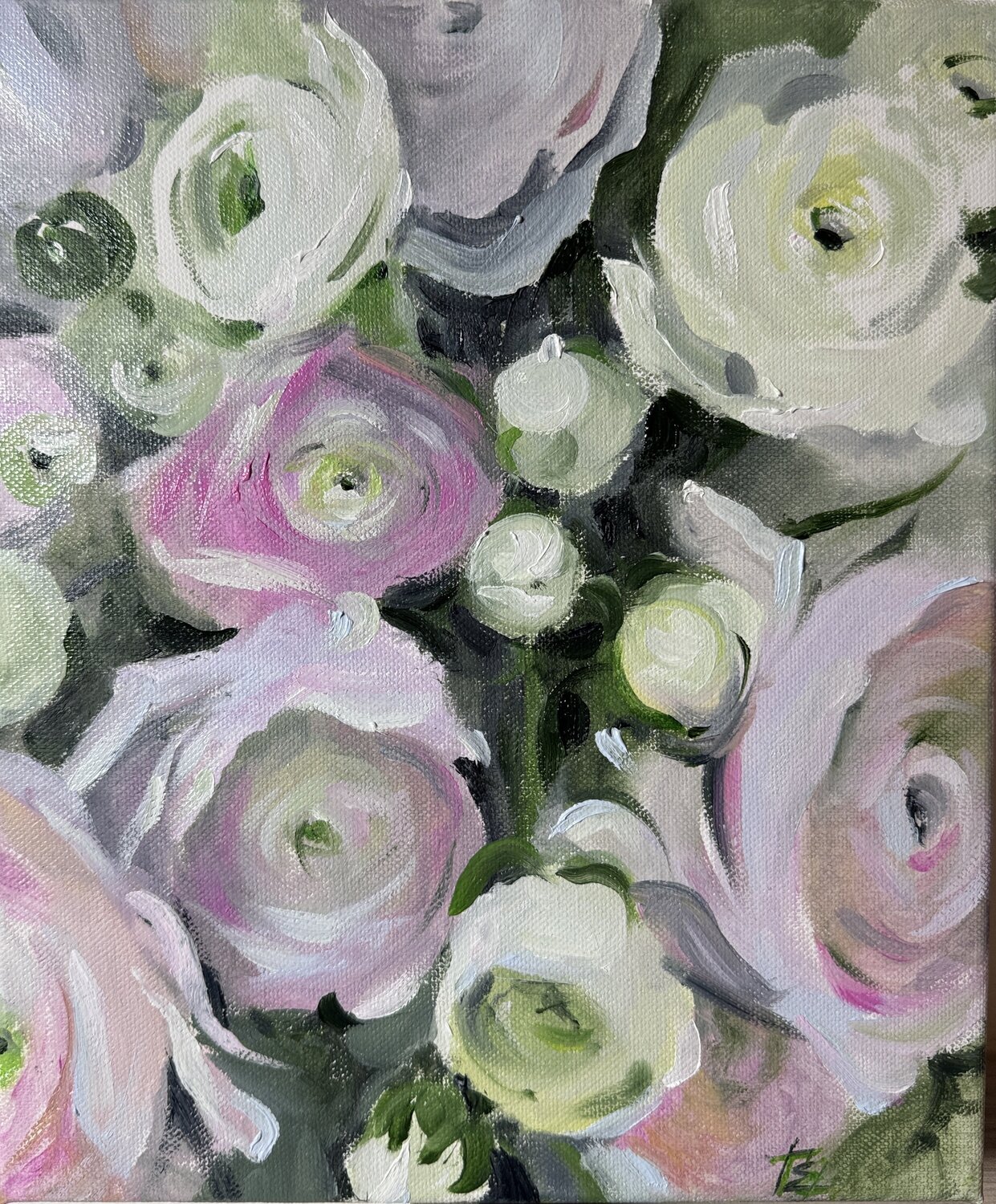 Ranunculus whites Elena Hromova