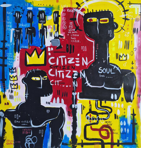 Citizen - Piriongo by Piergiorgio Leonforte aka Piriongo, 회화 for Sale on Singulart