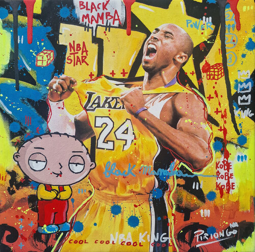 Kobe Black Mamba - Piriongo by Piergiorgio Leonforte aka Piriongo, 기타 매체 for Sale on Singulart